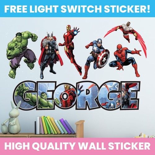 Avengers wall sticker decal - wall,
