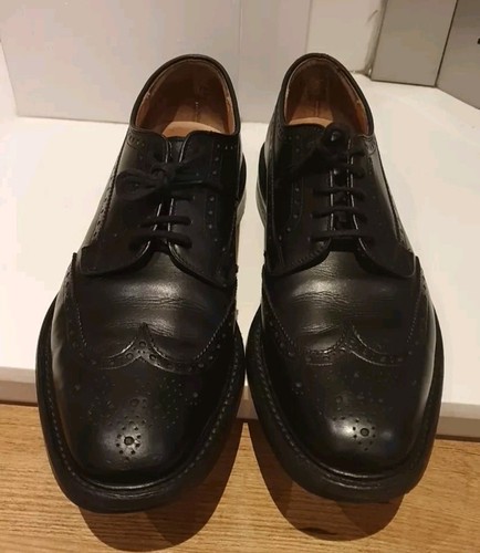Church grafton black leather - grafton,