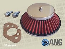 TRIUMPH SPITFIRE MkII, III & IV STAINLESS STEEL HS2 SU CONE AIR FILTER & GASKET