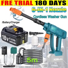For Makita 18V Cordless Car High Pressure Washer Jet Water Wash Cleaner /Battery