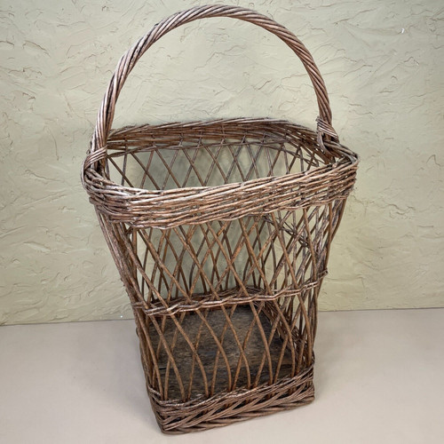 Large basket woven wicker - basket,