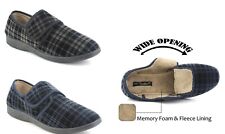 Mens Gents Slippers Velour