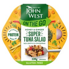 John West Tuna Honey Ginger On The Go Super Salad 220g  PACK OF 4