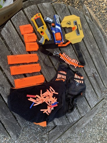 Large nerf gun bundle working - gun, bundle,