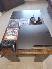 Playstation 3 Slim 250gb With 3 Games, controller And Wires.