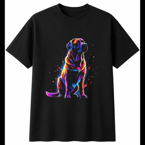 Dark fantasy mastiff glowing - fantasy,