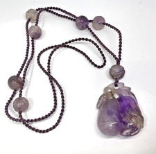 Chinese amethyst carved gourd - amethyst,