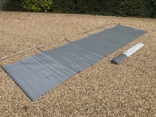 Jormax 5m 5 Panel Large Solid Colour Heavy Duty Privacy Windbreak Grey