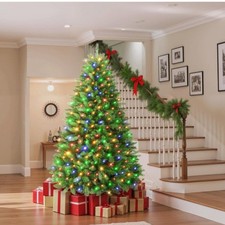 Artificial Christmas tree Harecorn 6-6.5 feet  metal stand multi-color lights