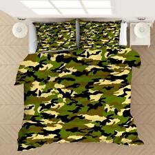 Camouflage Quilt Duvet Cover