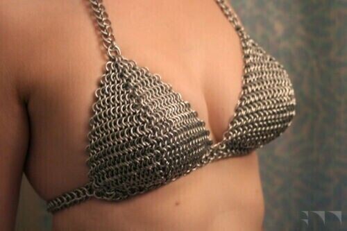 Aluminum chainmail bra raicho - chainmail,