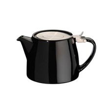 BLACK STUMP TEAPOT 18OZ WITH STAINLESS STEEL LID AND INFUSER FOR LOOSE TEA