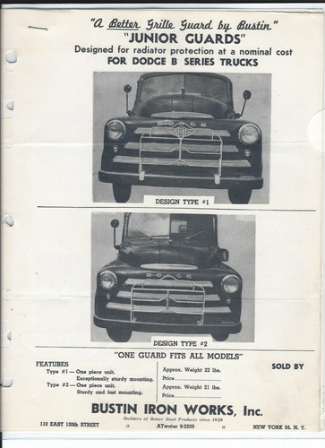 Truck data sheet bustin - sheet,