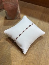 Pearl & Garnet Beaded Bracelet