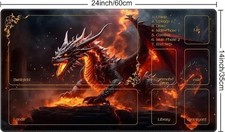MTG Playmat With Fantasy Dragon Design