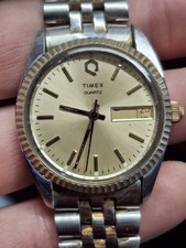 Timex Q Quartz Two Tone Mens
