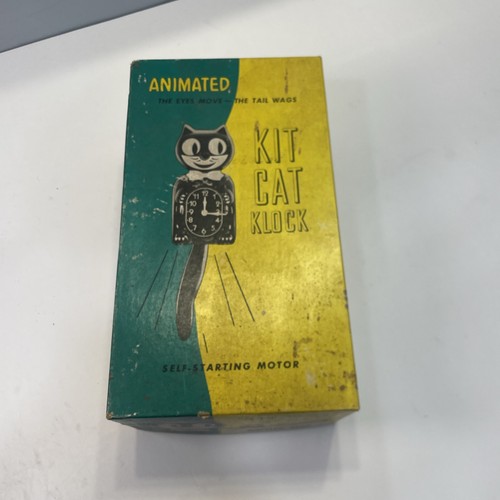 Vintage animated kit cat klock - vintage,