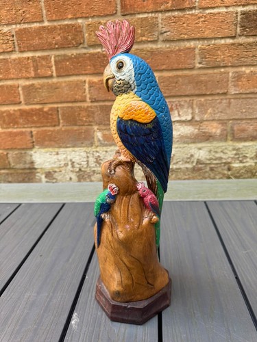 Hand carved and - painted, wooden