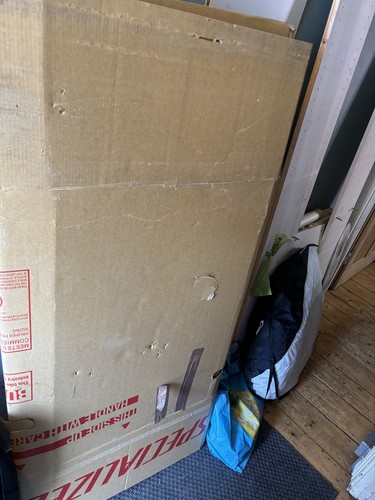 Cardboard bike transport - cardboard,