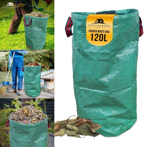 120l green garden bags - garden,
