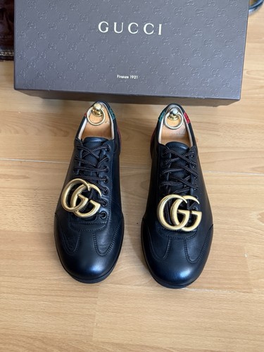 Gucci trainer logo black - gucci,