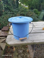 French Enamel Vintage  Bucket
