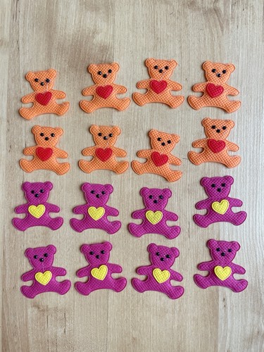 Pieces teddy bear fabric - 16,