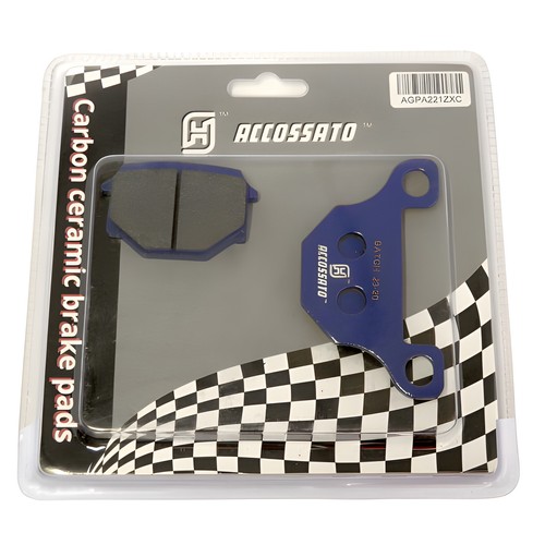 Rear recessed brake pads - rear, for