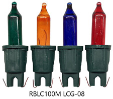 Premier RBLC100M 4 X Multi Coloured Spare Christmas Fairy Lights Bulbs Loose