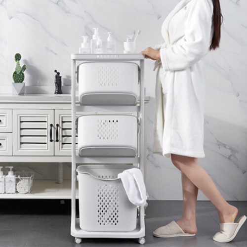 Tier mobile laundry basket - 3,