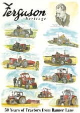 Vintage Massey Ferguson Heritage 50 Years Tractor Poster Brochure Print A3