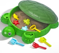 Turtle Sandbox W/ 4 Seats Kids