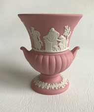 WEDGWOOD PINK  JASPERWARE URN