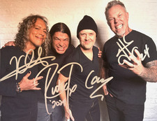 METALLICA Signed 8x10 inch