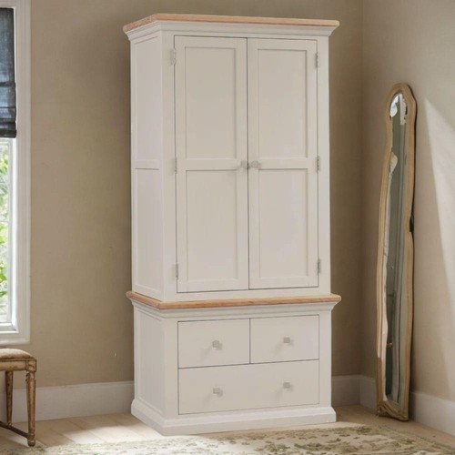 Painted double wardrobe - painted,