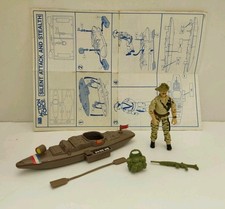 ACTION FORCE/ GI JOE RECONDO SILENT ATTSCK CANOE COMPLETE WITH BLUEPRINTS 
