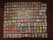 Spanish stamps; 164 different mostly used, good collection builder, as 10 photos