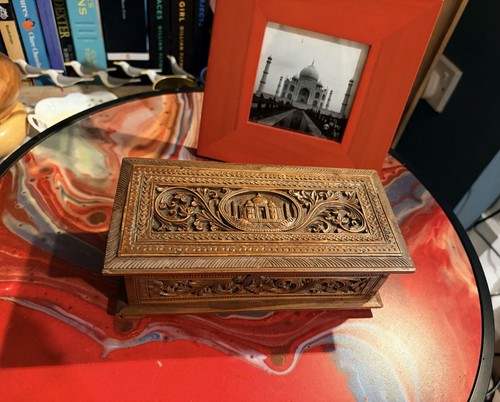 Vintage anglo indian carved - indian,