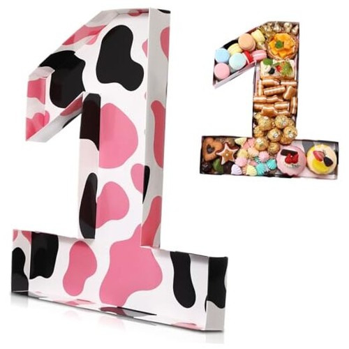 Cow print cardboard - 13.7",