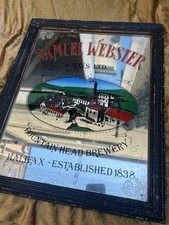 Vintage Pub Mirror / Webster