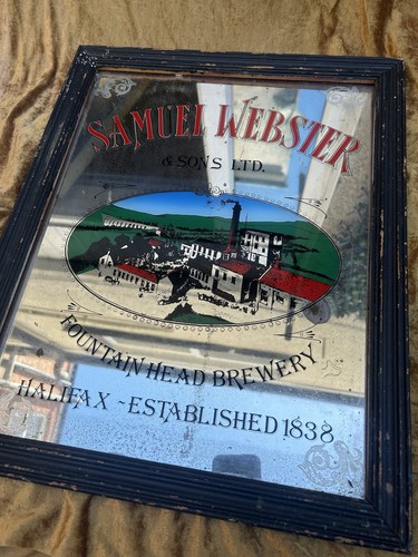 Vintage pub mirror webster - /,