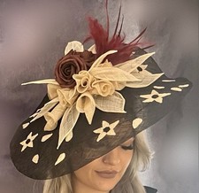 Wide brim sinamay hatinator - brim,