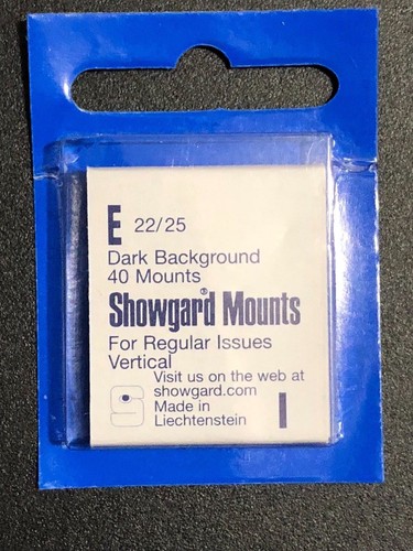 Showgard stamp mounts - showgard, 22/25