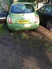 NISSAN MICRA K12 2002- 2010 BREAKING  SPARES PARTS GREEN   J13 K 