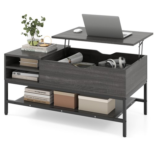 Wooden lift top coffee table - lift,