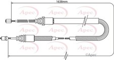 APEC Rear Brake Cable for