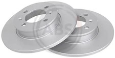 2x Brake disc solid 16609