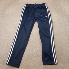 Adidas Mens Tracksuit Bottoms Medium Blue Navy Firebird Originals Pants Trefoil