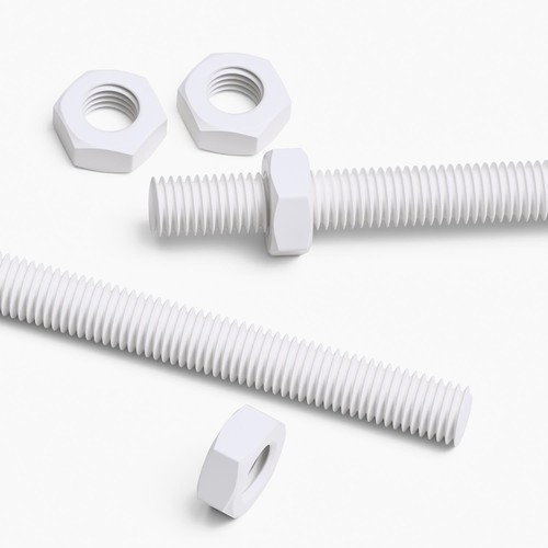 White ptfe m14 - 2x, 200mm