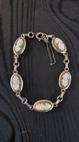 Vintage gold shell cameo - vintage,